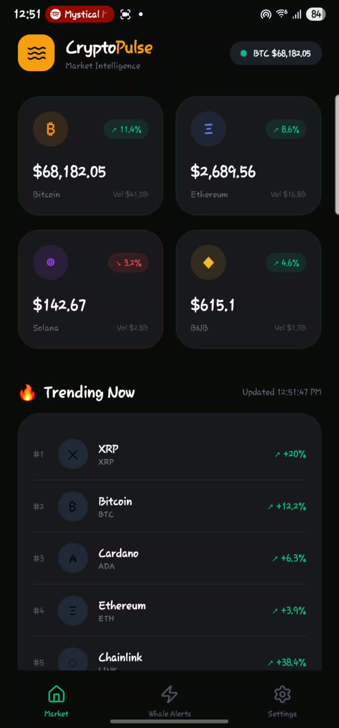 CryptoPulse screenshot