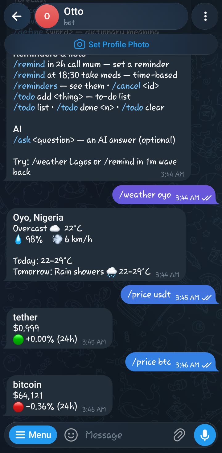 Otto screenshot