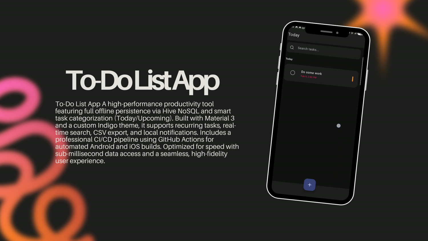 To Do List App screenshot